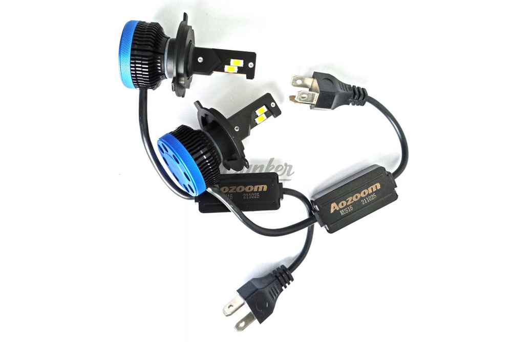 Светодиодные автомобильные LED лампы Aozoom P5 H4 6000K 12V
