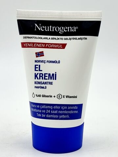 Neutrogena Крем для рук концентрированный для очень сухой кожи, с глицерином и витамином Е, ароматизированный, 50 мл (Франция)
