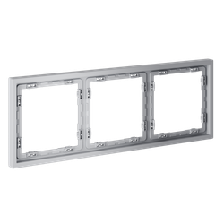 Рамка пластиковая VOLTUM S70 на 3 поста, (серый)