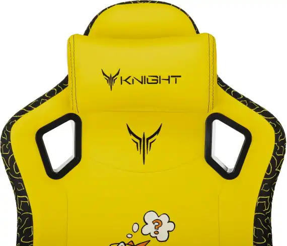 Кресло игровое Knight Craft Dragon желтый экокожа с подголов. крестов. металл