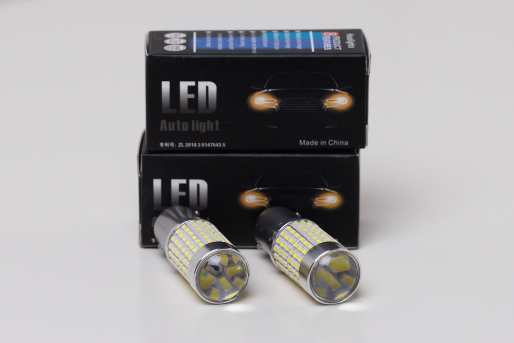 ZMB P21 Led 144SMD(3014) Линза 9W 12-24V Белый (1шт)