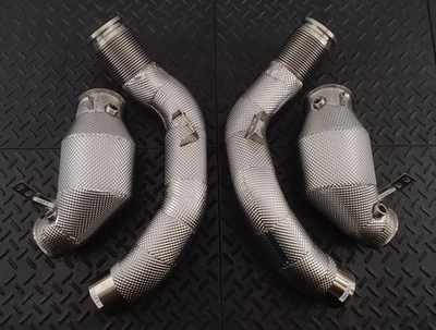 RedStar Exhaust Приемные трубы (Downpipes) спорт-кат GESI Gen2 127мм с термозащитой BMW M5 F90