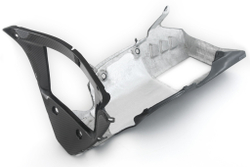 FullSix Карбоновая защита нижняя - Belly Pan (OEM выхлоп) Yamaha YZF-R1 MY-R120-TC42