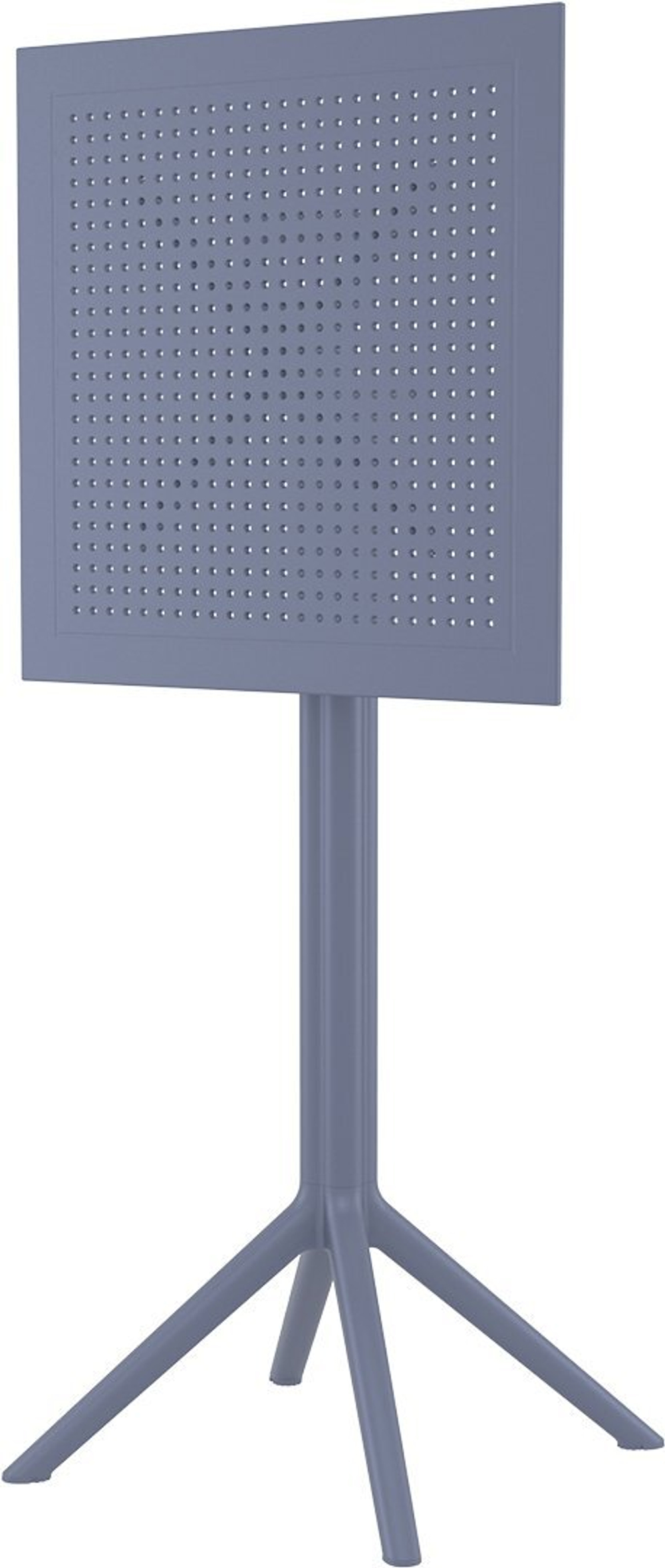 Стол пластиковый барный складной Siesta Contract Sky Folding Bar Table 60, темно-серый