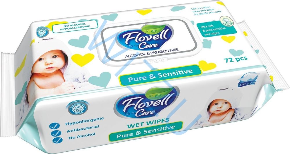 Салфетки вл. Flovell Care МЕН 72шт