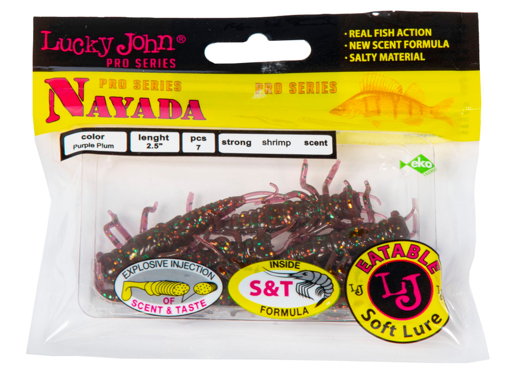 Твистеры съедобные  LJ Pro Series NAYADA 3.0in (7,62 см), цв. S13, 7 шт.