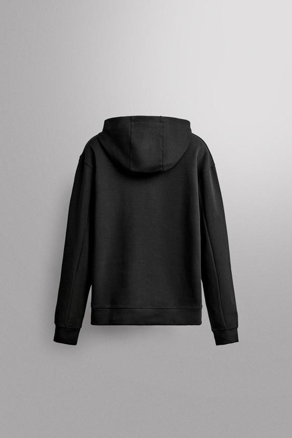ZARA ТЕХНОЛОГИЧНОЕ ХУДИ, ЧЕРНЫЙ