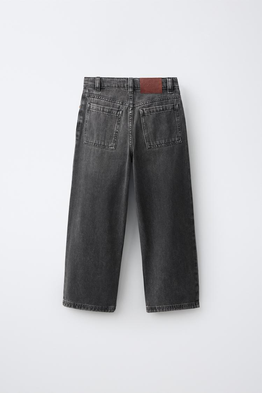 ZARA ДЖИНСЫ BAGGY RELAXED, ТЕМНО-СЕРЫЙ