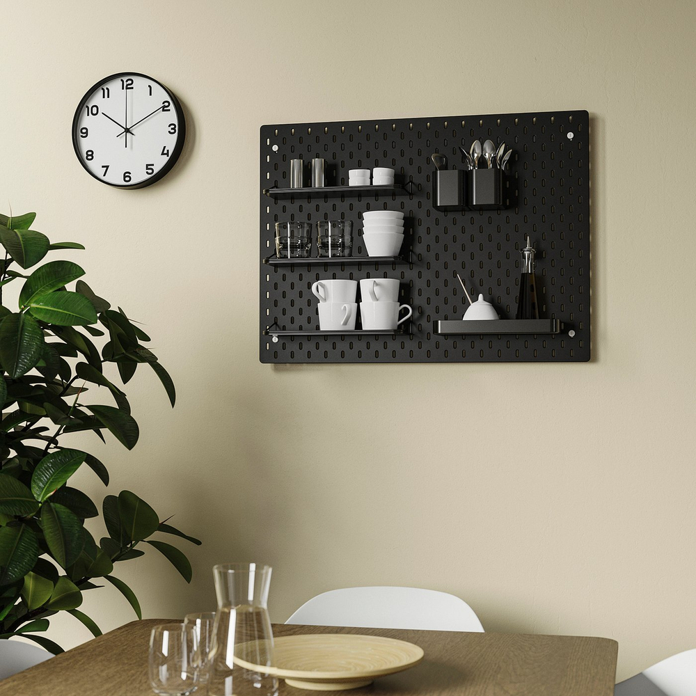 IKEA SKÅDIS  (ИКЕА СКОДИС)  -  Полка для экспозиции - черный