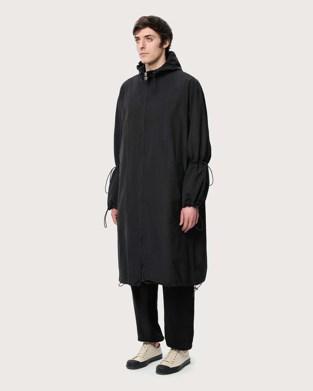 COMME DES FUCKDOWN ПАРКА С КАПЮШОНОМ ЧЕРНАЯ