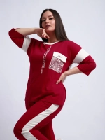 Костюм спортивный трикотажный домашний с брюками