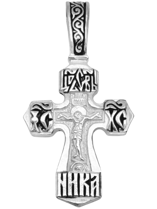 Крест из серебра/Чернение
