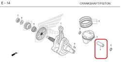 13111-MEL-000. PIN, PISTON