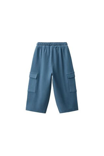 ZARA БРЮКИ КАРГО INTERLOCK, УТИНО-СИНИЙ