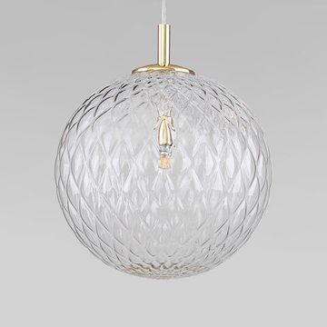 Подвесной светильник со стеклянным плафоном 1*G9 4610 золото Cadix Gold TK Lighting