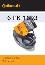 Ремень генератора Continental 6PK1693