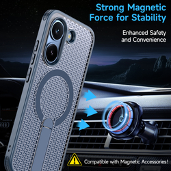 Прозрачный чехол Mesh Pro Magnetic Case для Poco X8 Pro 5G