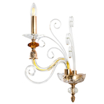 Настенный светильник Crystal Lux CATARINA AP1 V2 GOLD/TRANSPARENT-COGNAC