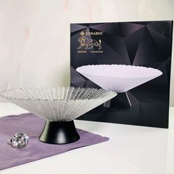 Lenardi 200-111 Фруктовница 26см на ножке в под.уп.(х8)Стекло