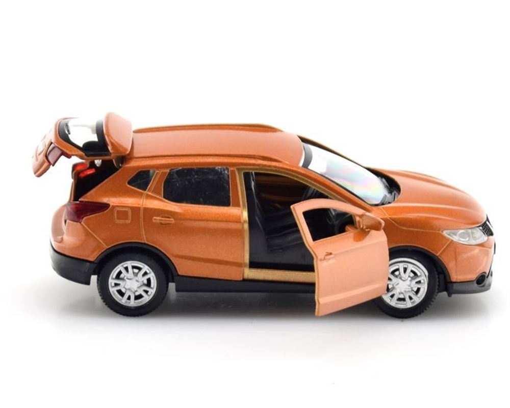 Модель ин. мет. "Nissan Qashqai" 12см. золото, коробка QASHQAI-GD (Технопарк)