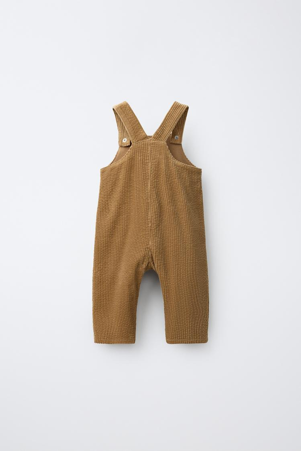 ZARA ВЕЛЬВЕТОВЫЙ КОМБИНЕЗОН С КАРМАНОМ, ОХРА