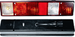 Фонарь задний Г-3302, UNIVERSAL (Тюнинг бел. Поворотник) б/л