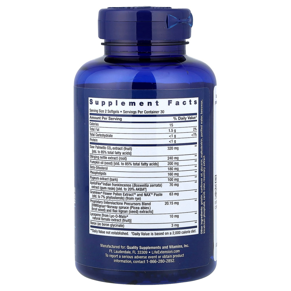 Life Extension, Ultra Prostate Formula, ультра формула для мужского здоровья, 60 капсул