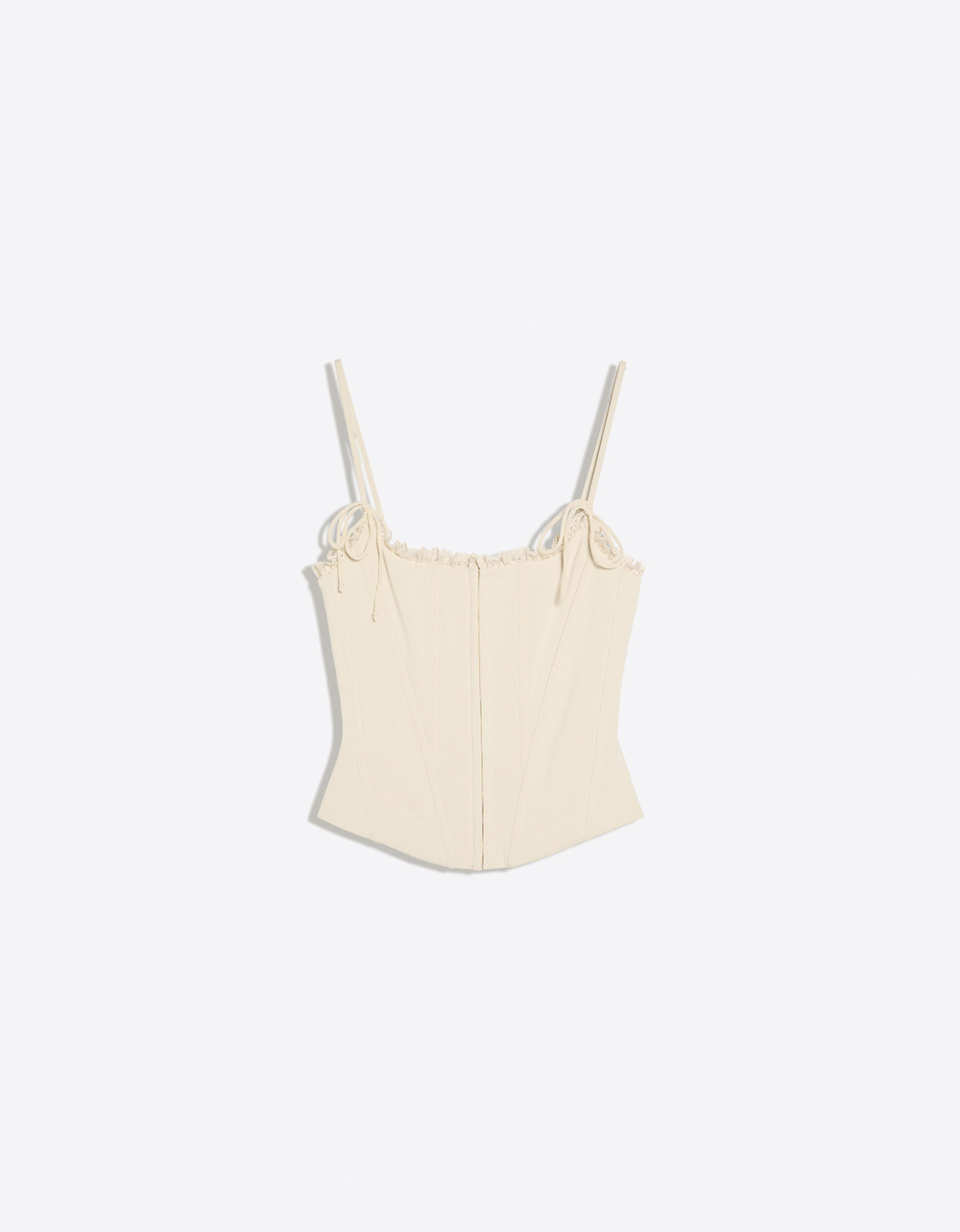 Женский топ-корсет на бретелях - BERSHKA