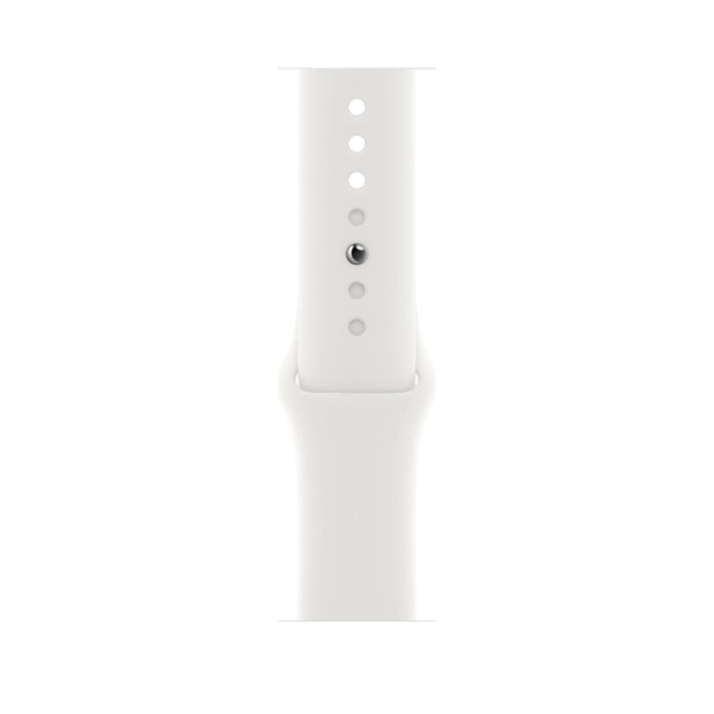Apple Watch Series 8, 41 мм, из алюминия серебристого цвета, спортивный ремешок