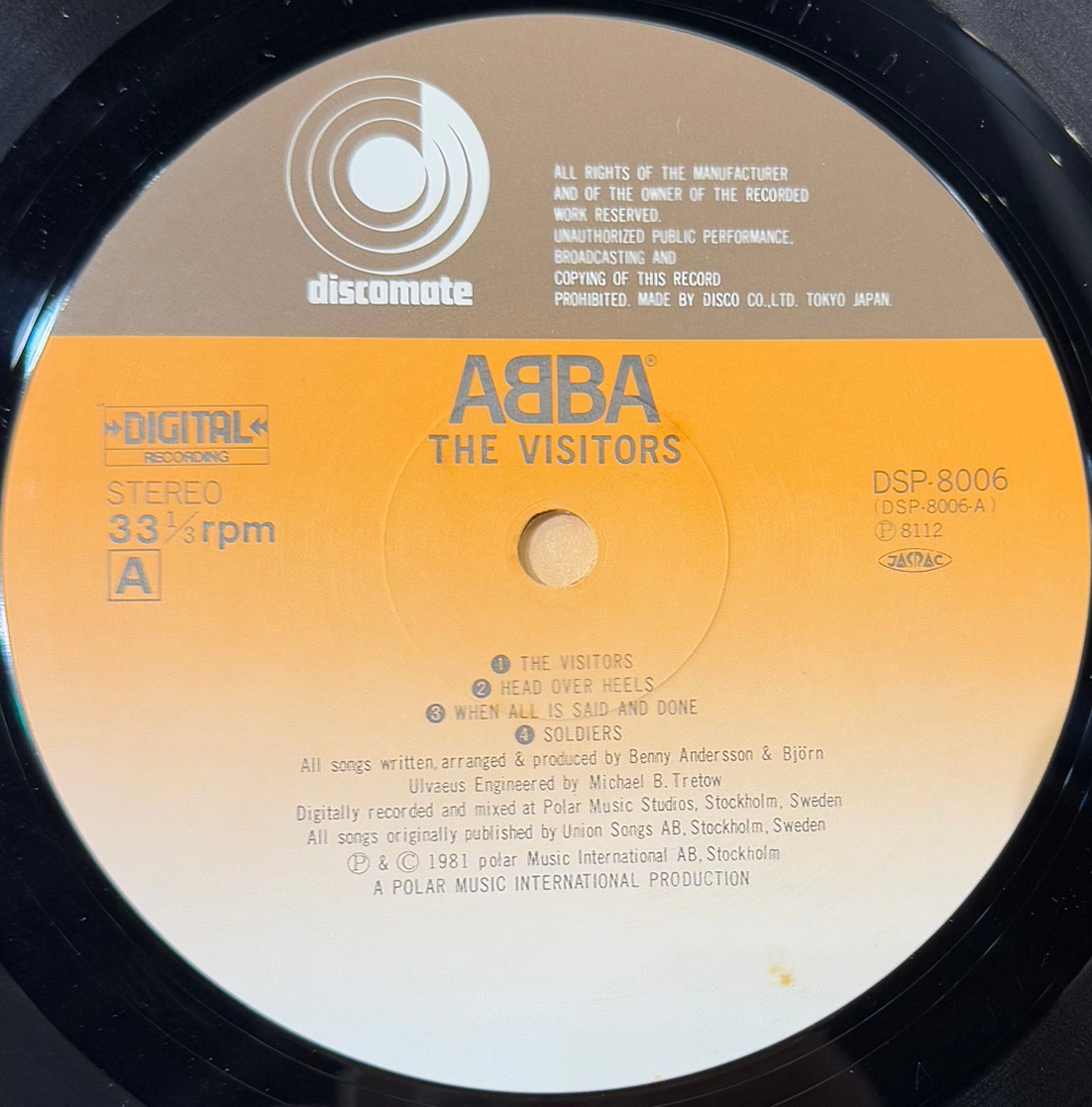 Виниловая пластинка ABBA - The Visitors LP