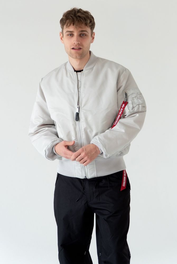 Куртка бомбер Alpha Industries MA-1 Light Grey