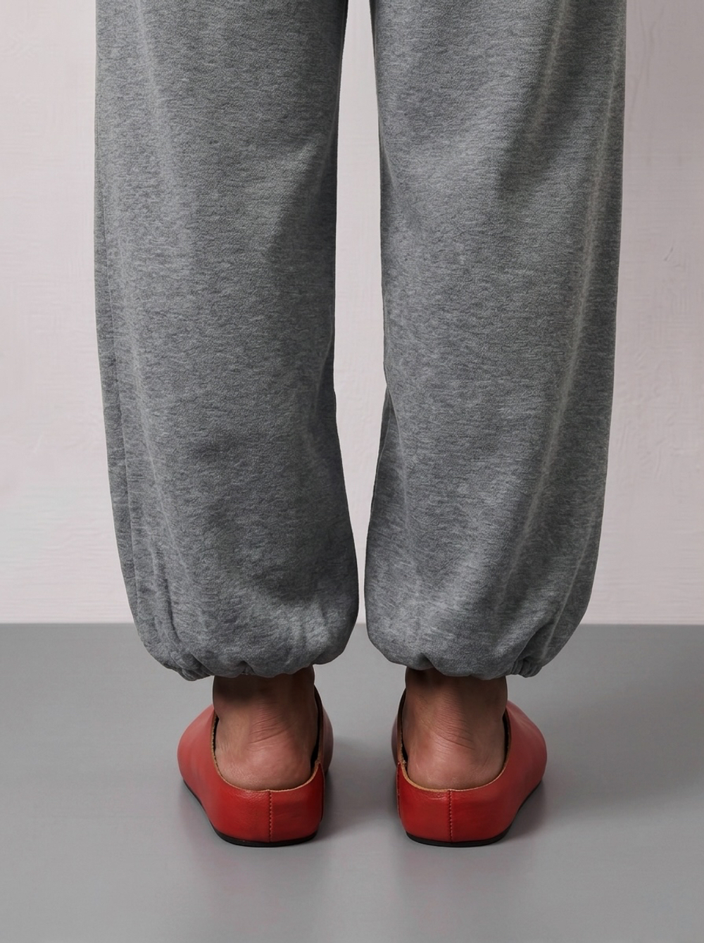 mule red leather