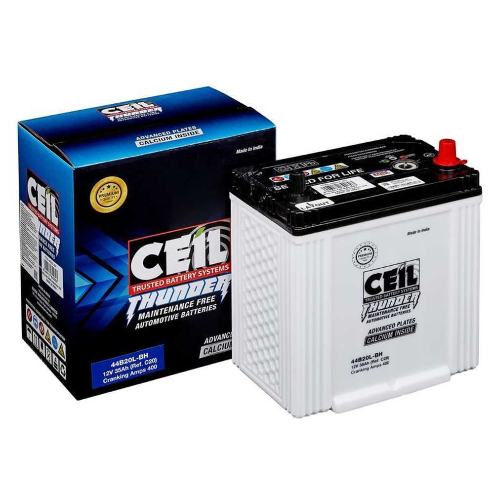 Аккумулятор CEIL JIS 44B20L-BH, 35Ah, 400A, 197x127x227, бортик 44B20LBH