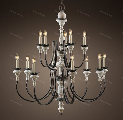 Люстра PARISIAN WOOD & ZINC Restoration Hardware 68060241