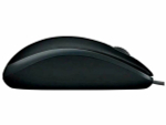 Мышь проводная Logitech M110 Silent, 1000dpi, черный, Retail, 1.8м (910-005502)
