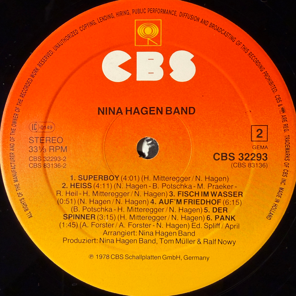 Nina Hagen Band - Nina Hagen Band (Голландия 1978г.)
