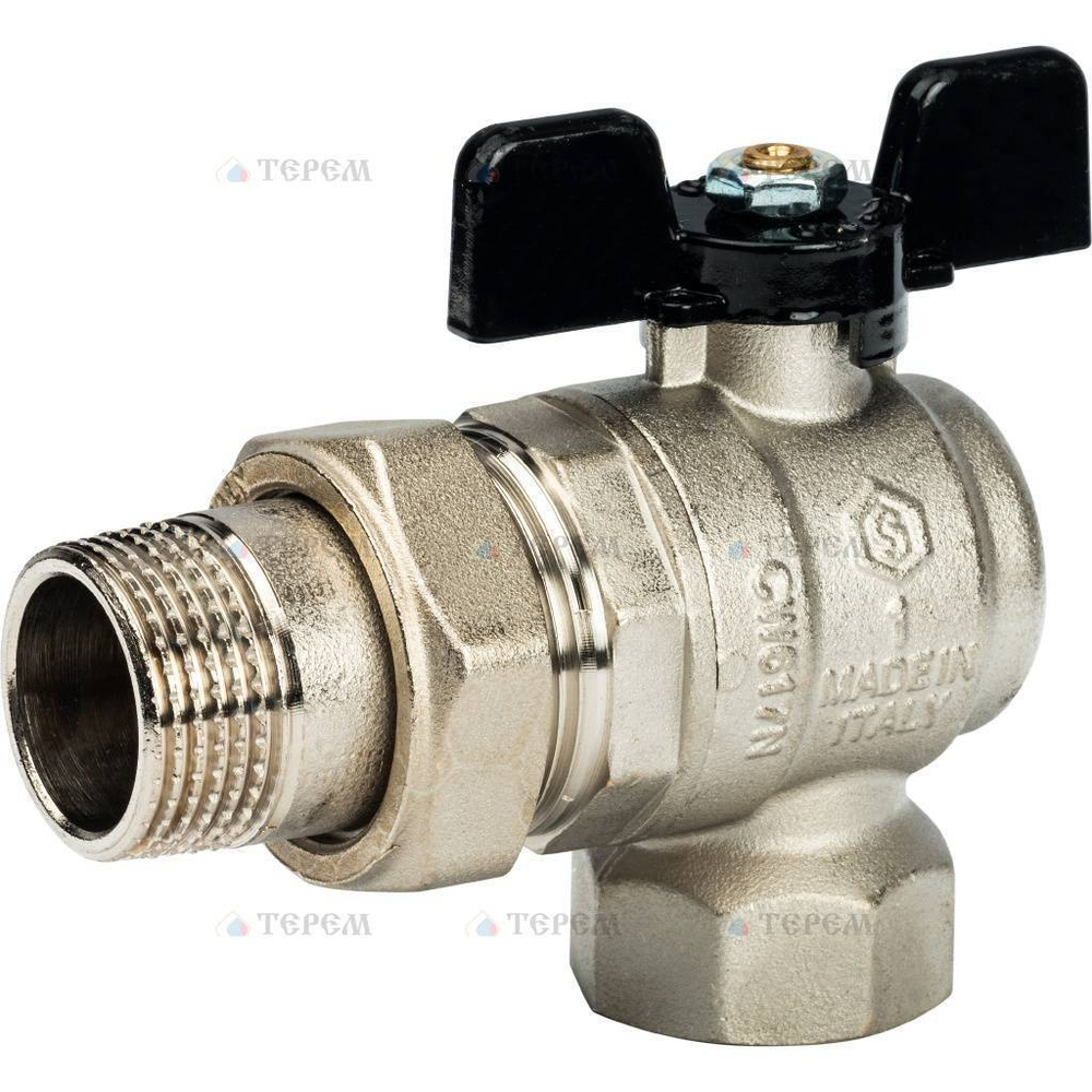 Кран шар с американкой STOUT (баб) 1 угл. 40176