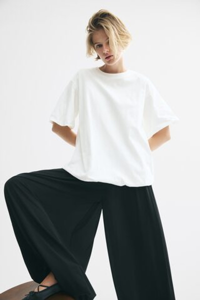 Хлопковый топ с низом «баллон» - H&M