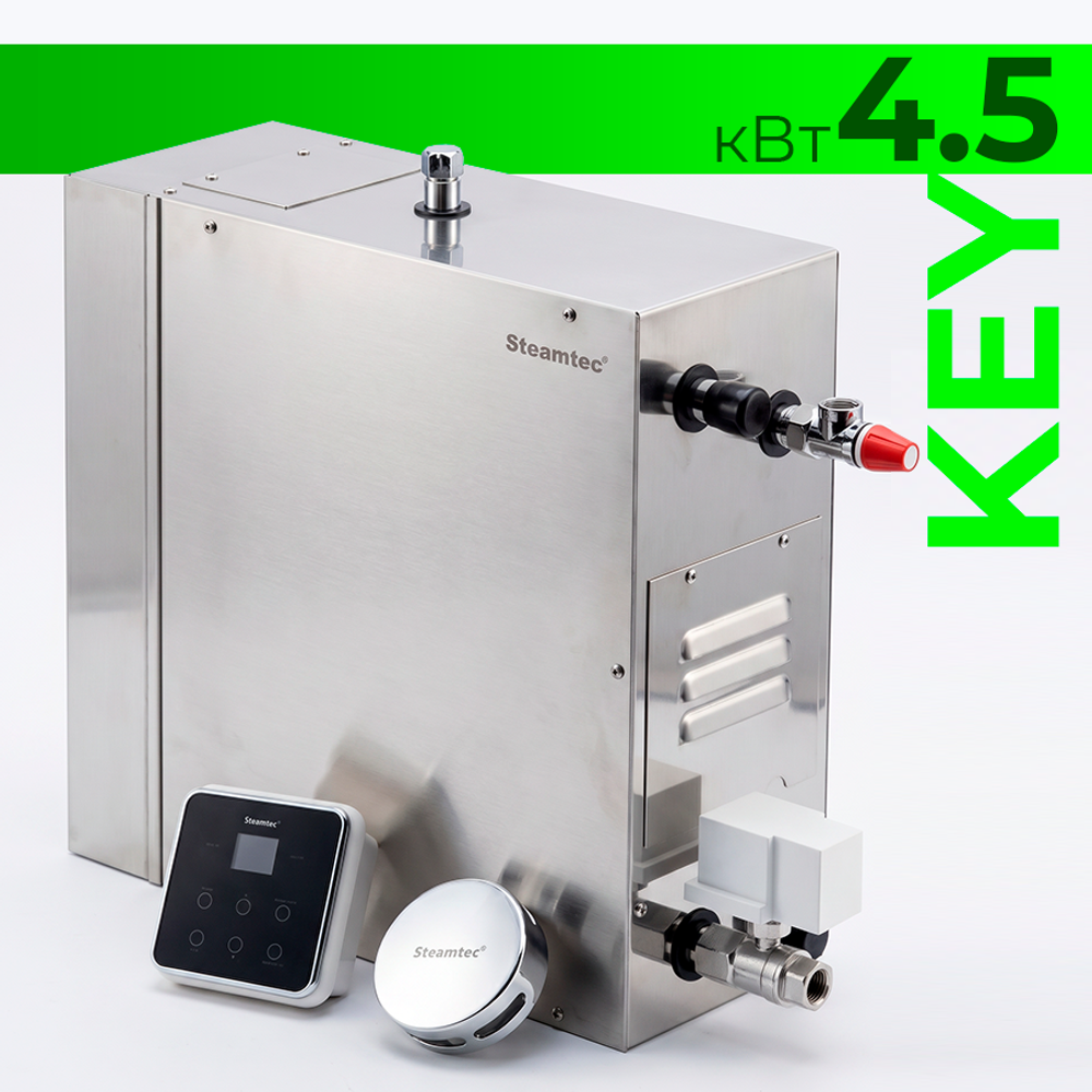 Steamtec TOLO KEY 45 - 4.5 кВт (ВЛАГОСТОЙКИЙ модуль управления), парогенератор для хамама и турецкой бани