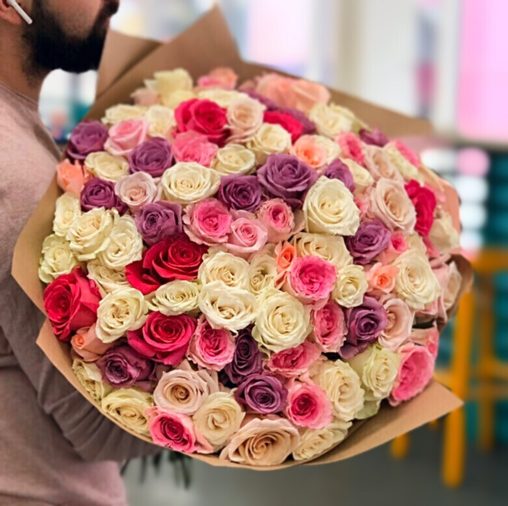 51 роза Эквадор (под заказ)