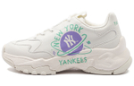 MLB Big Ball Chunky Planet Artificial Leather Cushioning Slip Resistant Abrasion Resistant Low top Chunky Sneakers