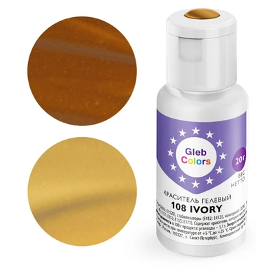 Краситель гелевый Cake Colors 108 IVORY, 20г