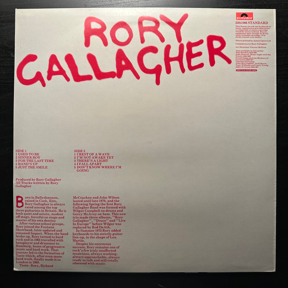 Rory Gallagher - Rory Gallagher (Англия 1975г.)