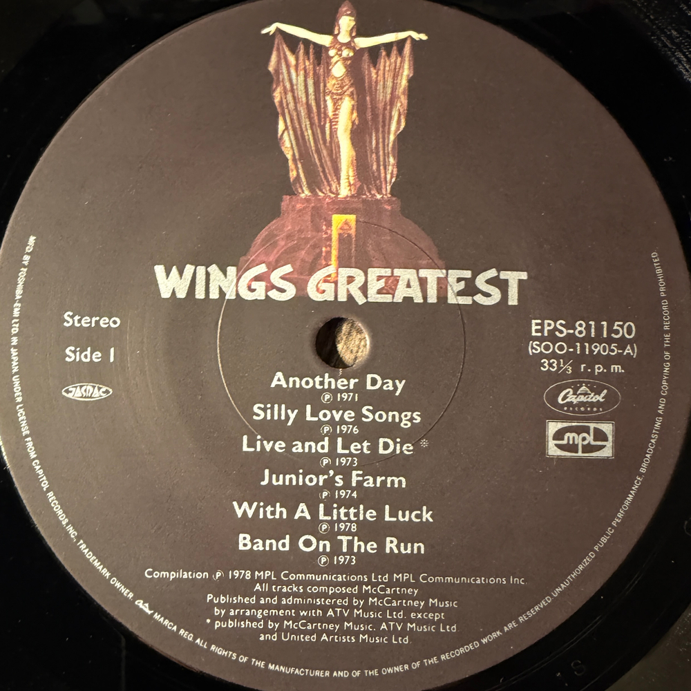 Виниловая пластинка Wings ‎– Wings Greatest LP