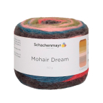 Пряжа "Mohair Dream" 00089 Зеленый/коричневый/красный/розовый/синий