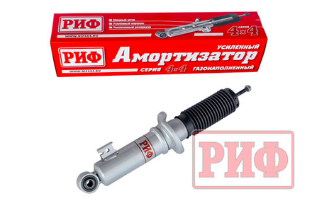 Амортизатор усиленный передний газовый Mitsubishi L200 2005+, Pajero Sport II, III 2009+ лифт 0-40 мм РИФ