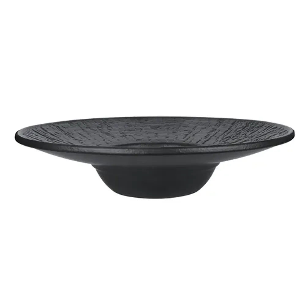 Тарелка глубокая 250 мл d 27 см h6,3 см для пасты, для супа Black Raw Wood P.L. Proff Cuisine [4]