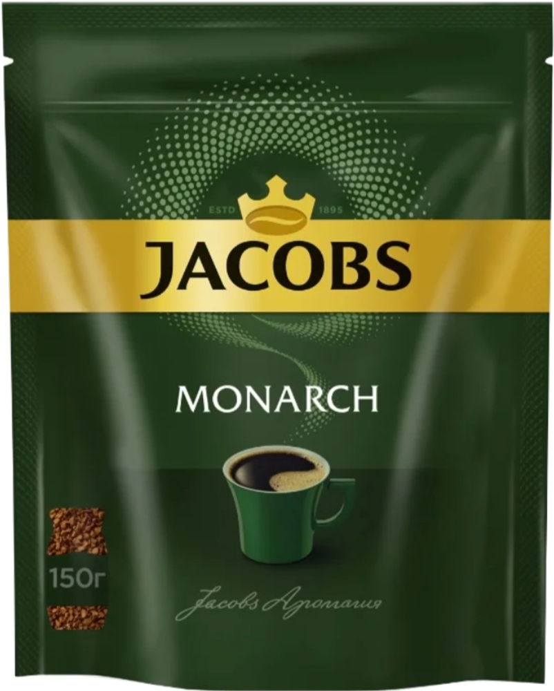 Кофе растворимый Jacobs Monarch, пакет 150 г