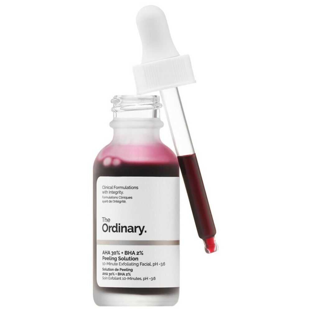 Кислотный пилинг The Ordinary AHA 30% + BHA 2% Peeling Solution 30 мл