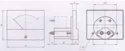 Стрелочный амперметр 85C1 - 50μА
